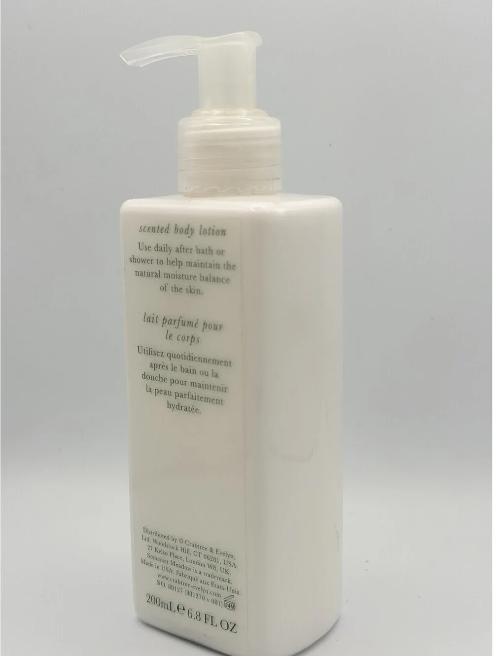 NEW (No Box) Crabtree & Evelyn – DISCONTINUED Somerset Meadow Body Lotion 6.8 Oz